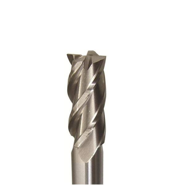 Uncoated 1-1/16 Cutting Diameter 3-7/8 Length Bright 1-5/8 Cutting Length Drillco 5000A Series High-Speed Steel Regular Length Finishing Center Cutting End Mill 30 Degrees Helix Finish 2 Flute 3/4 Shank Diameter Square Nose End