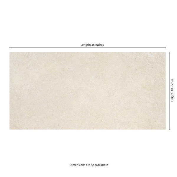 MSI Skye Fossil Pearl 18 in. x 36 in. x 0.43 in. Matte Paver Porcelain Floor and Wall Tile (4.5 Pieces/13.5 sq. ft./Case)