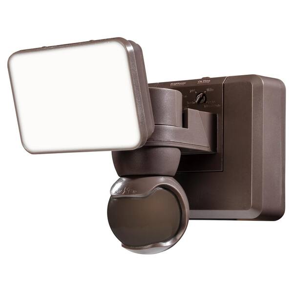 Defiant 240° Bronze Motion Activated Outdoor 1000 Lumen Integrated LED ...