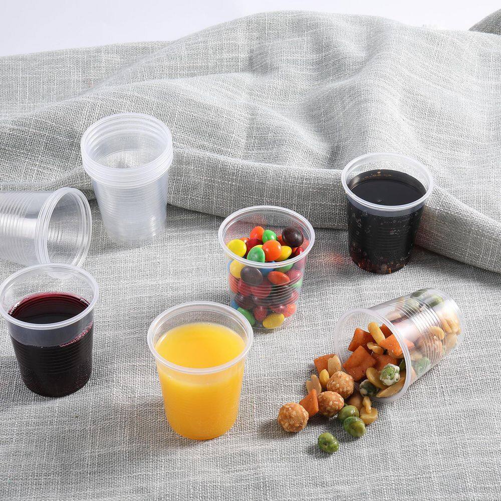 5 oz. Clear Disposable Plastic Cups for Party Events Picnic BBQ Travel Cold Drinks Desserts 300-Pack price history on PriceWatchPro