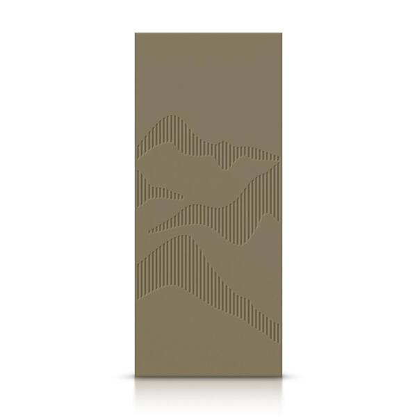 CALHOME 30 in. x 80 in. Hollow Core Olive Green Painted Composite MDF Interior Door Slab