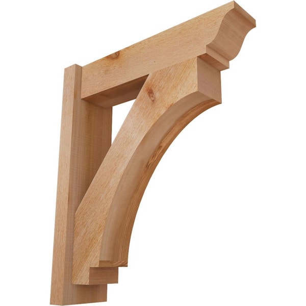 Ekena Millwork 6 in. x 26 in. x 22 in. Western Red Cedar Imperial Traditional Rough Sawn Outlooker