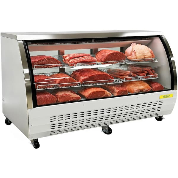 79 in. 32 cu. ft. Deli Meat Display Refrigerator Refrigerated EC79 White