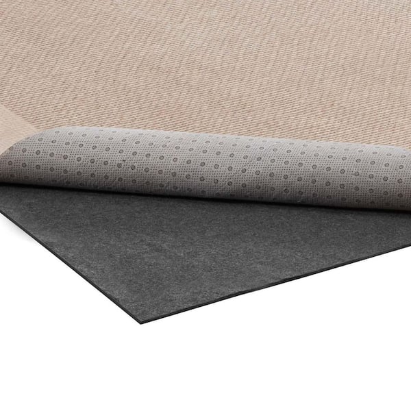 Rug Pad 3 x 5 ft., Non-slip Carpet Area Pad, Rug Mat Padding with Dual Surface Felt Cushion & Rubber Gripper