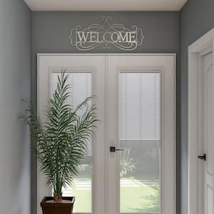 "Welcome" Decorative Rustic Metal Cutout Wall Sign