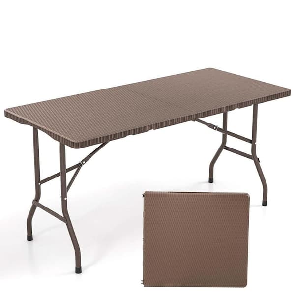 Green Outdoor Portable Folding Foldable Table ZN-2164 - The Home Depot