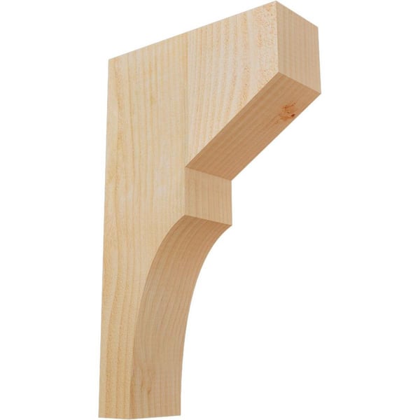 Ekena Millwork 4 in. x 12 in. x 20 in. Douglas Fir Monterey Rough Sawn Corbel
