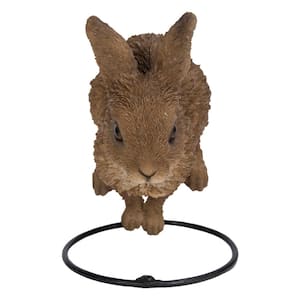 Hare Cub Jumping - Garden Statue