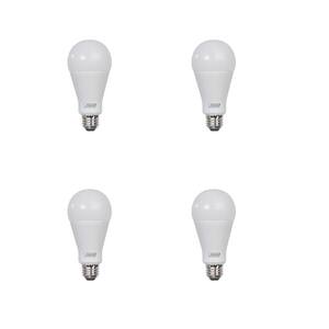 200-Watt Equivalent A21 Non-Dimmable High Brightness Frosted E26 Medium Base LED Light Bulb in Daylight 5000K (4-Pack)