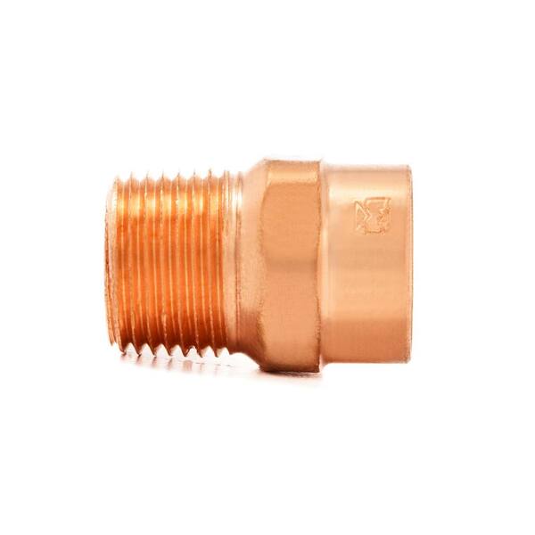 Everbilt 1/2 in. Copper Pressure Cup X MPT Adapter Fitting Pro