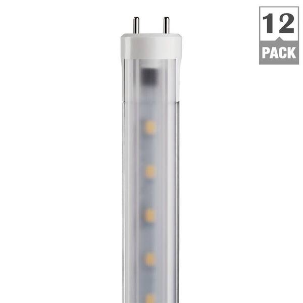 TOGGLED 48 in. T8 16-Watt Daylight Linear LED Tube Light Bulb (12-Pack)