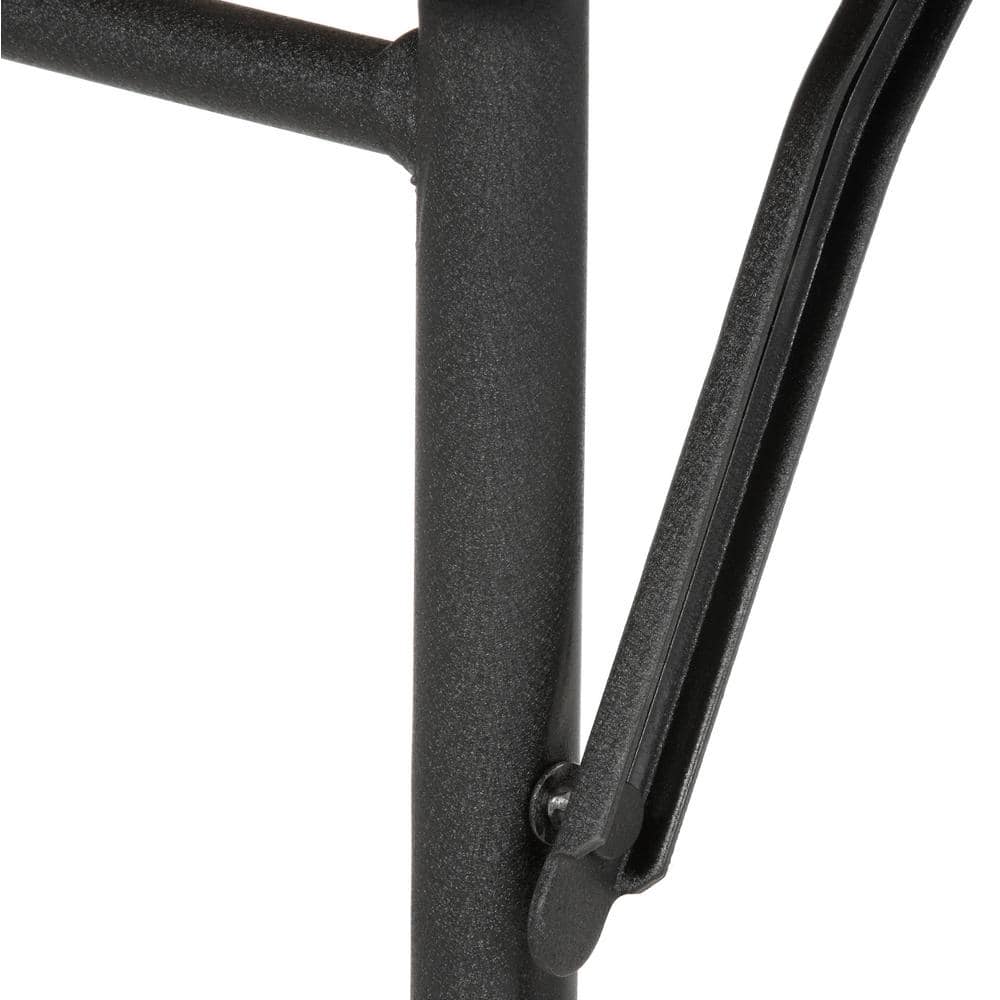 Adjustable Height Black PVC Multipurpose Folding Table 20" x 48"