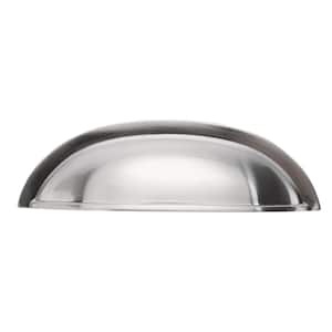 Williamsburg Collection Cup 3 in. (76 mm) Center-to-Center Satin Nickel Cabinet Door and Drawer Pull