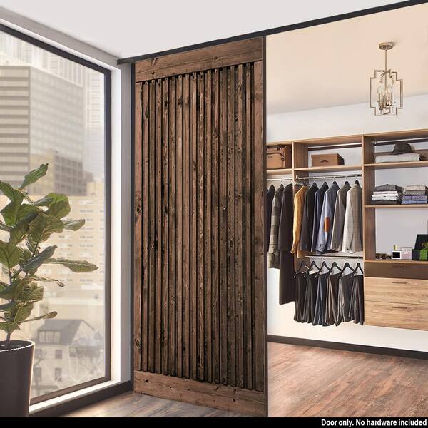 CALHOME 38 in. x 84 in. Japanese Pre Assemble Espresso Stained