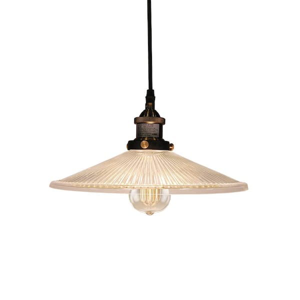 Warehouse of Tiffany Edison Shiloh Collection 1-Light Antique Bronze Indoor Hanging Lamp
