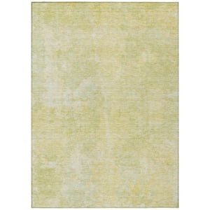 Chantille ACN573 Gold 5 ft. x 7 ft. 6 in. Machine Washable Indoor/Outdoor Geometric Area Rug