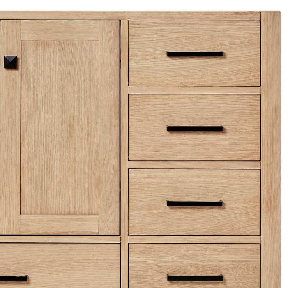 Cambridge 60.25'' Oak Single Sink Vanity with Quartz Top