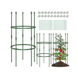 40 in. Rustproof and Durable Garden Trellis Plants Tower with Clips and Ties for Climbing Plants Flower Vegetable Vine