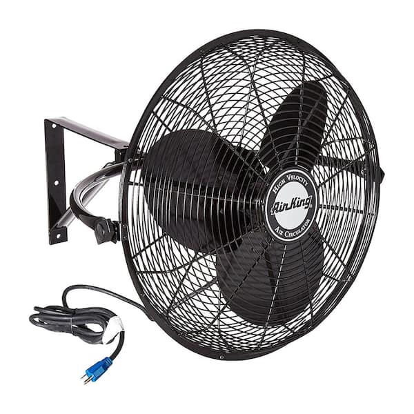 Air King 20" 1/6 HP 3-Speed Non-Oscillating Totally Enclosed Wall Mount Fan