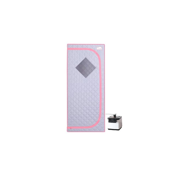 Unbranded 1-Person Steam full-body Sauna tent for Spa Detox at Home Stainless Steel Pipe Connector Easy to Install