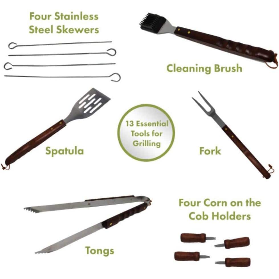 Cuisinart Cuisinart 13 Piece Wooden Grill Tool Set