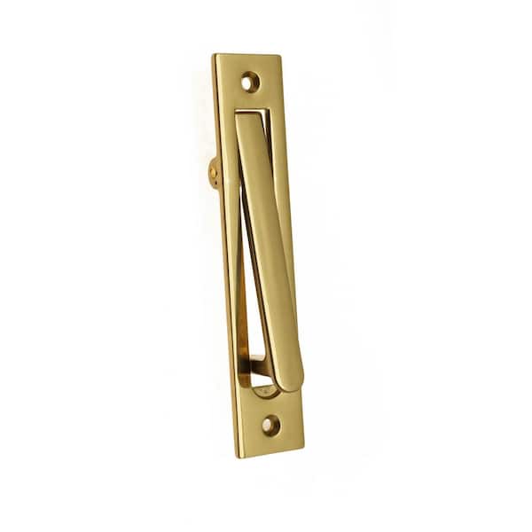 idh by St. Simons 6-1/4 in. Solid Brass Edge Pull in Polished Brass No Lacquer