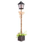 5 ft. Christmas Lamp Post Tree Stand Pre Lit Xmas Outdoor Porch Decor Clear Lights