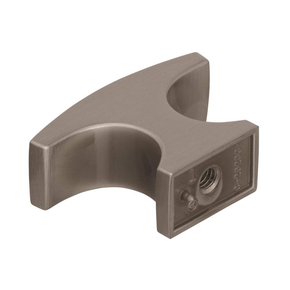 Satin Nickel Modern T-Handle Cabinet Knob with Mounting Hardware