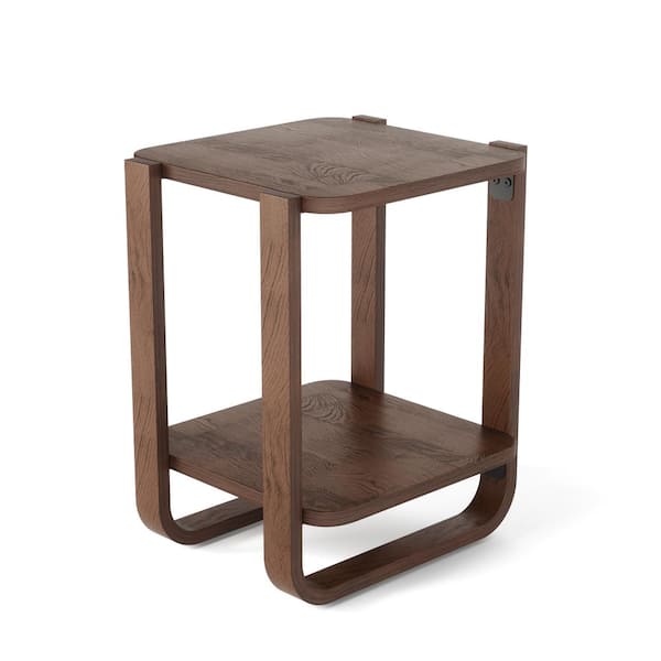 Umbra Bellwood 15 in. W Walnut 20 in. H Rectangle Wood End Table