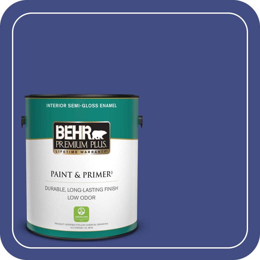 1 gal. #MQ5-48 Boudoir Blue Semi-Gloss Enamel Low Odor Interior Paint & Primer price history on PriceWatchPro