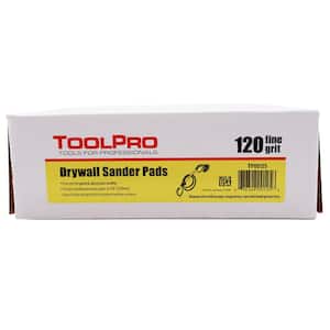 9 in. (225 mm) 120 Grit Drywall Sander Pads (5-Pack)
