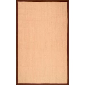 Orsay Machine Woven Jute Brown 3 ft. x 5 ft. Area Rug
