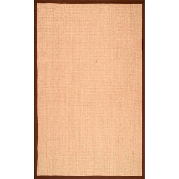 nuLOOM Orsay Machine Woven Jute Brown 3 ft. x 5 ft. Area Rug