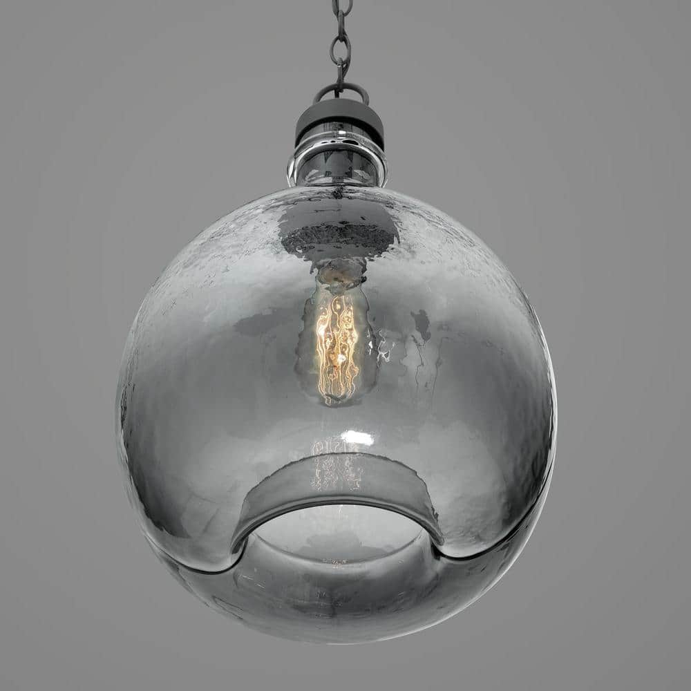 Antique Bronze Glass Farmhouse Pendant Light