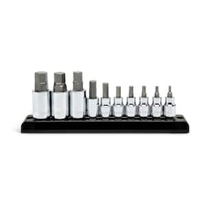 GEARWRENCH 1/4 in. and 3/8 in. Drive Torx Bit Socket Set (10-Piece