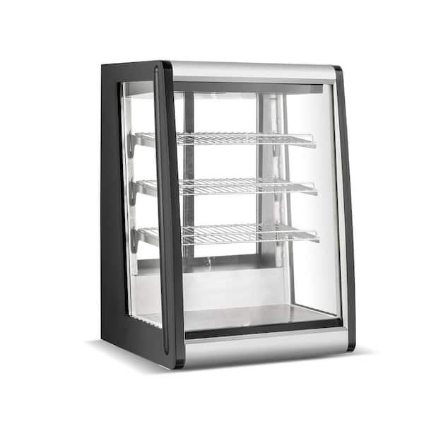 24.2 in. 5.2 cu. ft. Refrigerated Display Case Commercial Countertop Display Refrigerator in Black