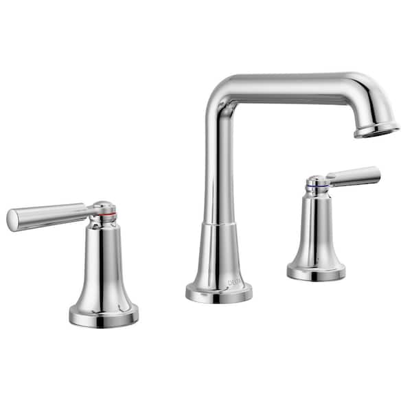 Delta Saylor 8 in. Widespread Double Handle Bathroom Faucet in Polished Chrome