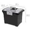 Sterilite 4 Gal. Portable File Box with Handle and Clear Lid (4-Pack) 4 x  18719004 - The Home Depot