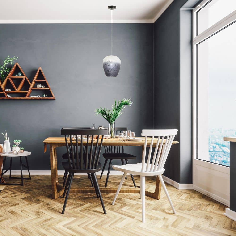 Alexandra 40-Watt 1-Light Black Dome Pendant with Ombre Colored Glass Shade price history on PriceWatchPro