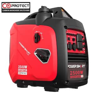 2500W Portable Inverter Gas Generator Super Quiet Low Oil Shutdown CO Detect for Home Use