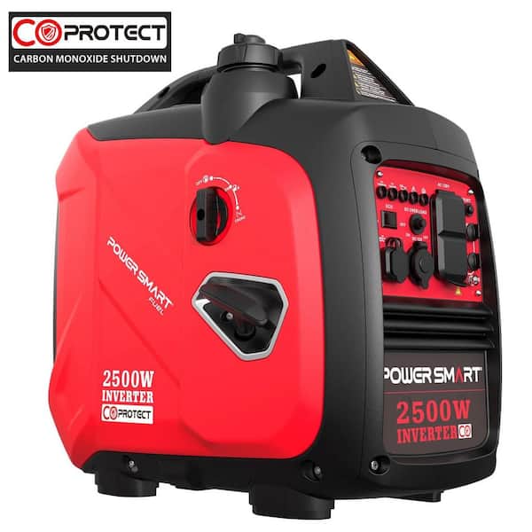 2500W Portable Inverter Gas Generator Super Quiet Low Oil Shutdown CO Detect for Home Use
