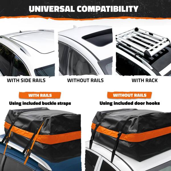 Roof bag without rails discount