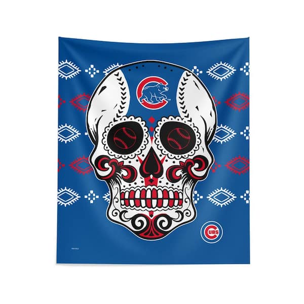 THE NORTHWEST GROUP MLB Cubs Candy Skull Printed Wall Hanging