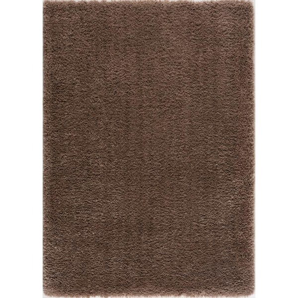 L'Baiet Julia Beige Shag 2 ft. x 3 ft. Scatter Area Rug