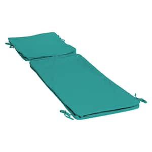ProFoam 72 in. x 21 in. Outdoor Chaise Cushion Cover, Surf Teal