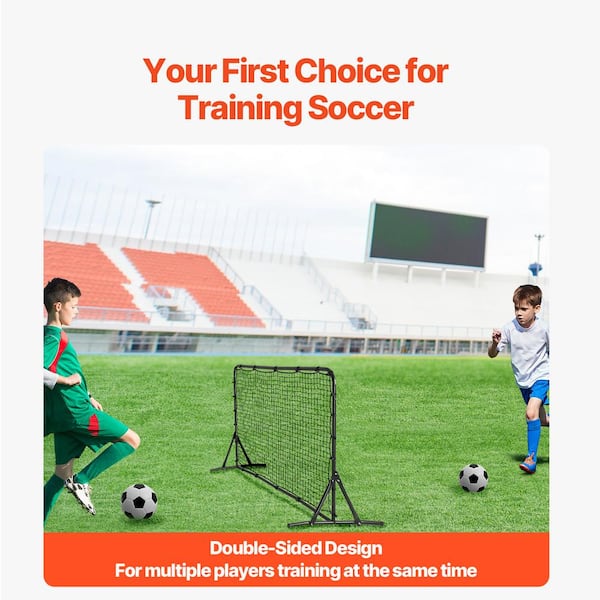 SKYSHALO Soccer Rebound Trainer, 6x4FT Iron Soccer Training
