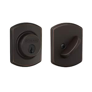 B60 Series Greenwich Aged Bronze Single Cylinder Deadbolt Certified Highest for Security and Durability