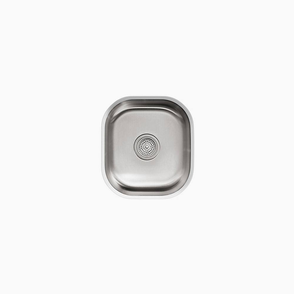 Stainless Steel Rounded Single-Bowl Undermount Kitchen Sink