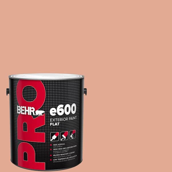 BEHR PRO 1 gal. #M190-4 California Coral Flat Exterior Paint