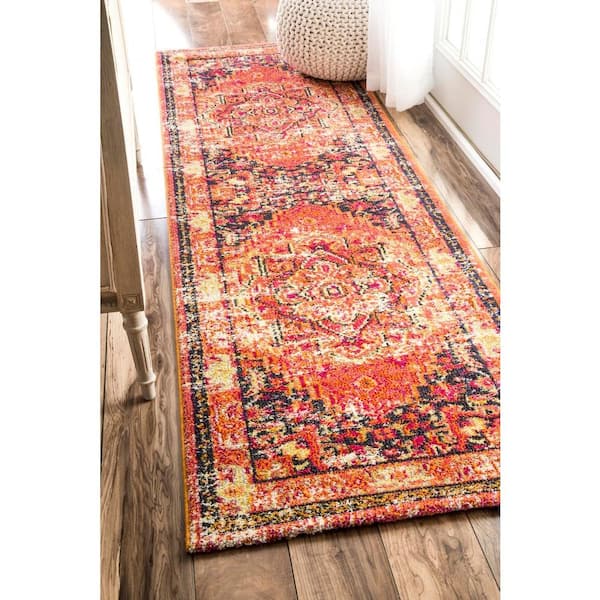 Mackenzie Vintage Orange 3 ft. x 8 ft. Runner Rug